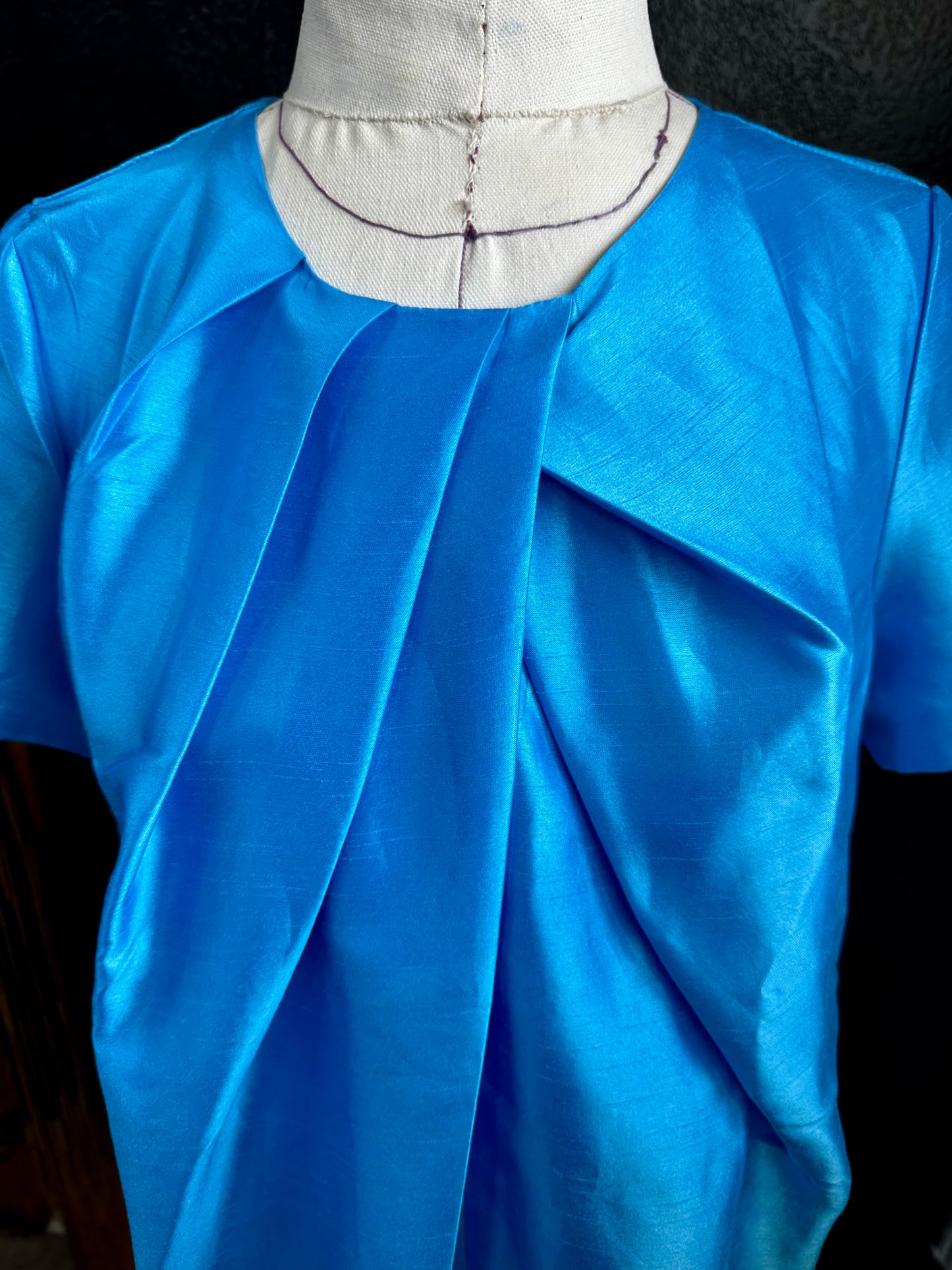 Y2K Jerry T New York Blue Shift Dress