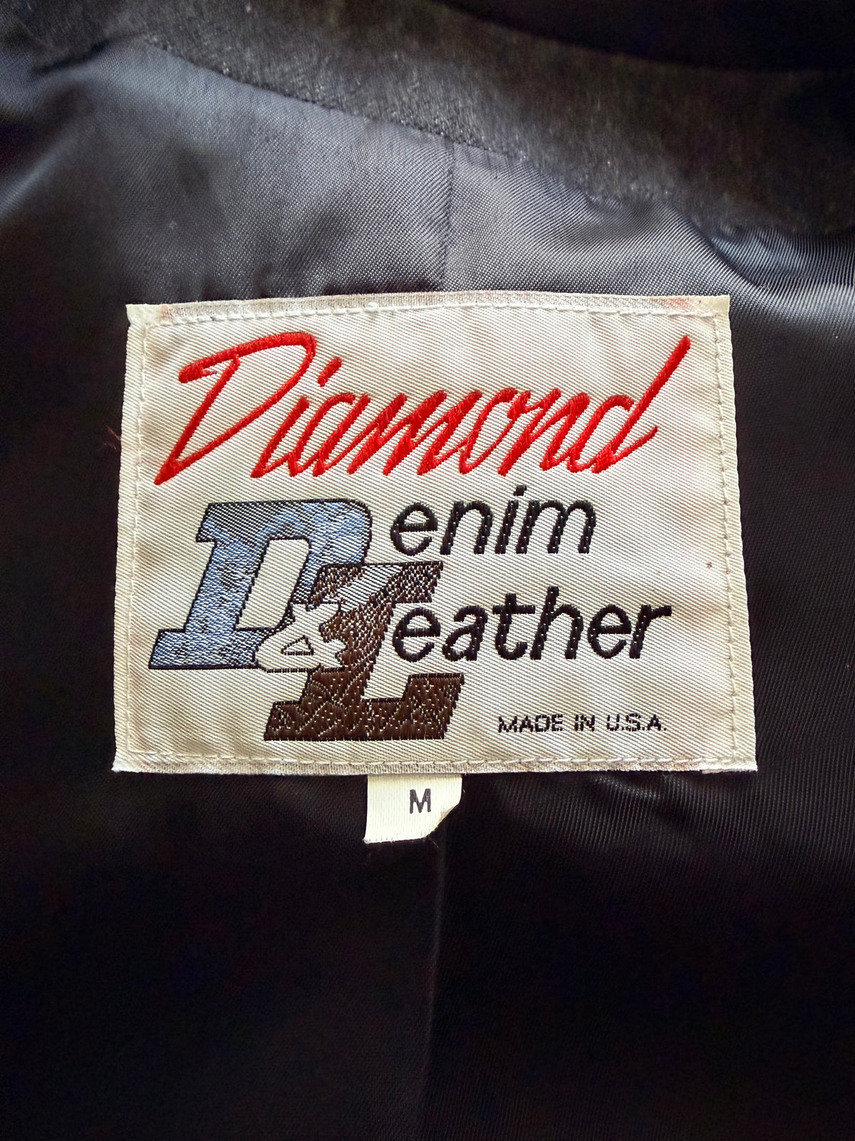 90’s Vintage Diamond Denim & Leather Fringe Duster-Women’s Medium