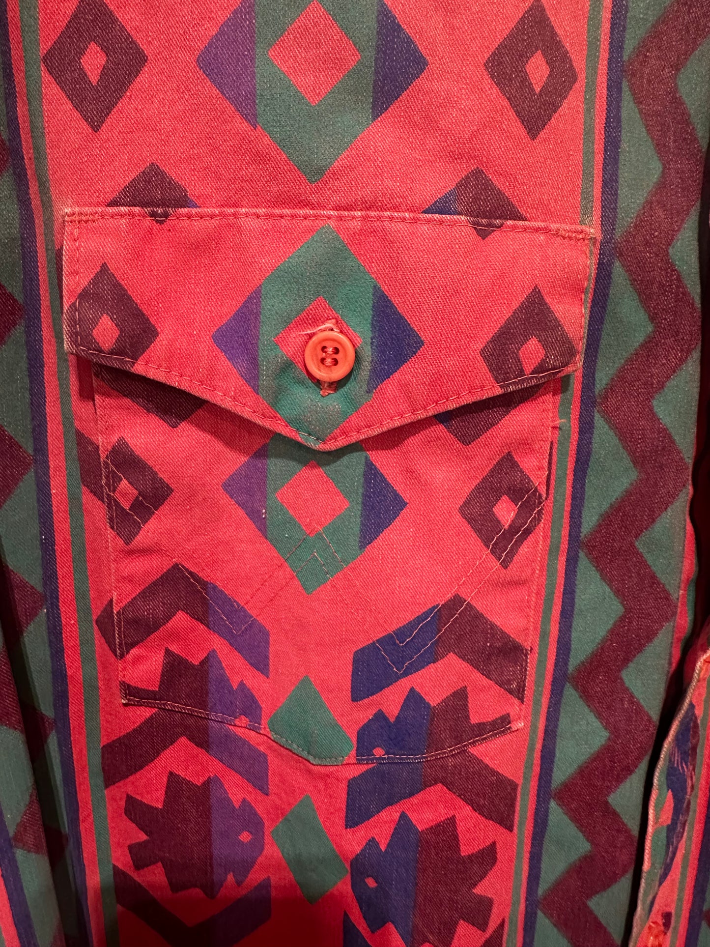 1990’s Wrangler Pink Aztec Brushpopper