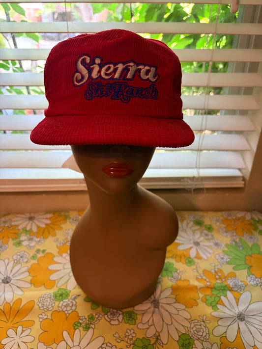Vintage Corduroy Sierra Ski Ranch Hat