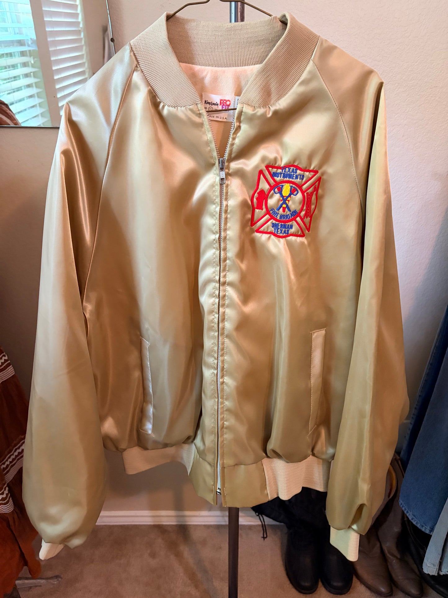 1980's Vintage King Louie Fire Brigade Bomber Jacket