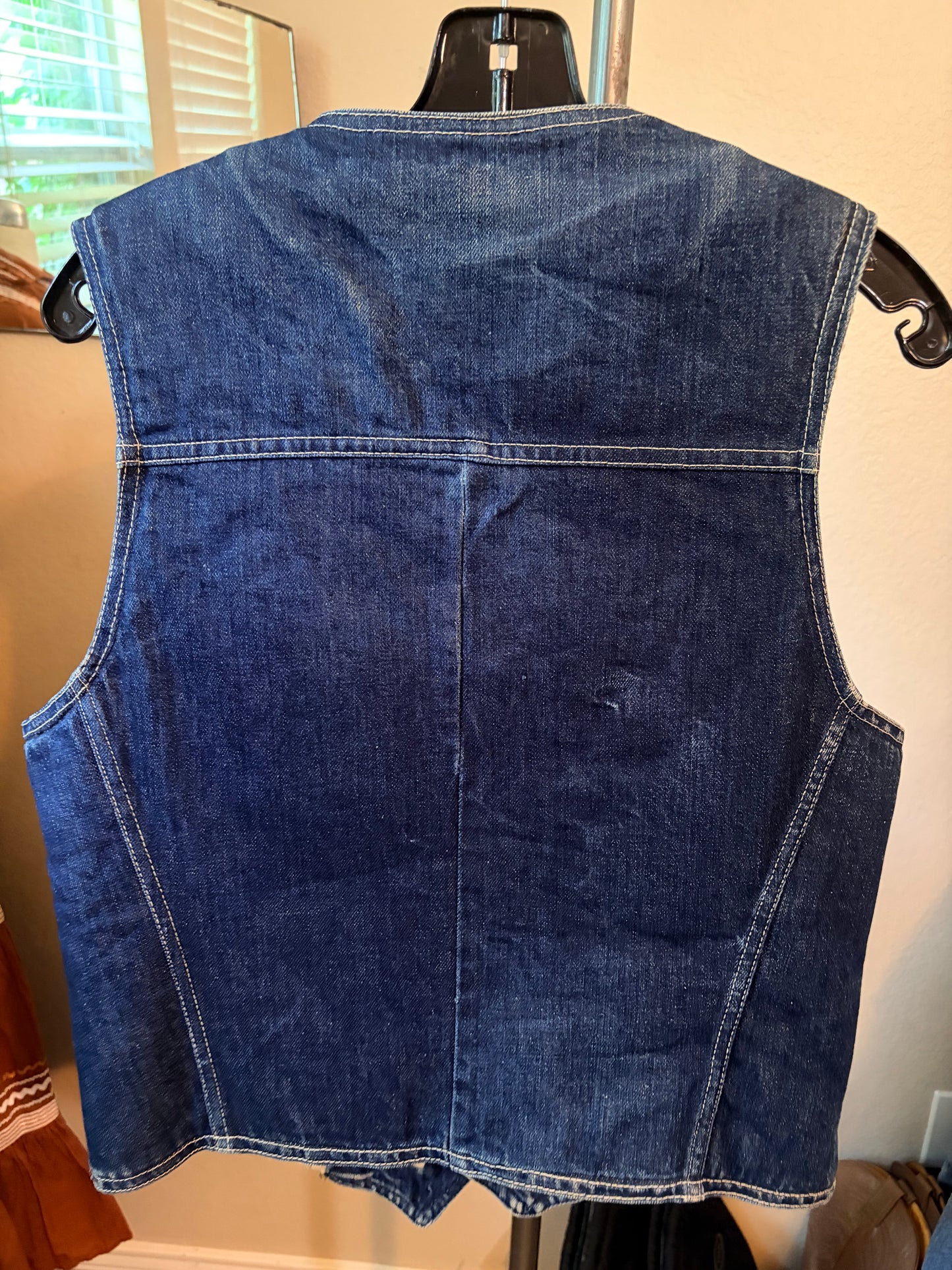 1980's Vintage Gilley’s Pasadena Denim Sherpa Vest