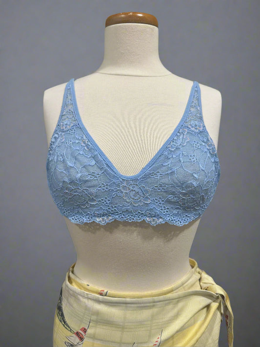 Vintage Olga Bra-Blue