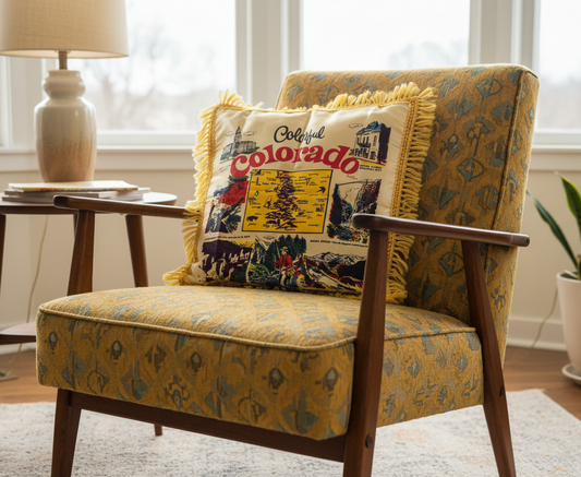 Vintage Colorado Souvenir Pillowcase
