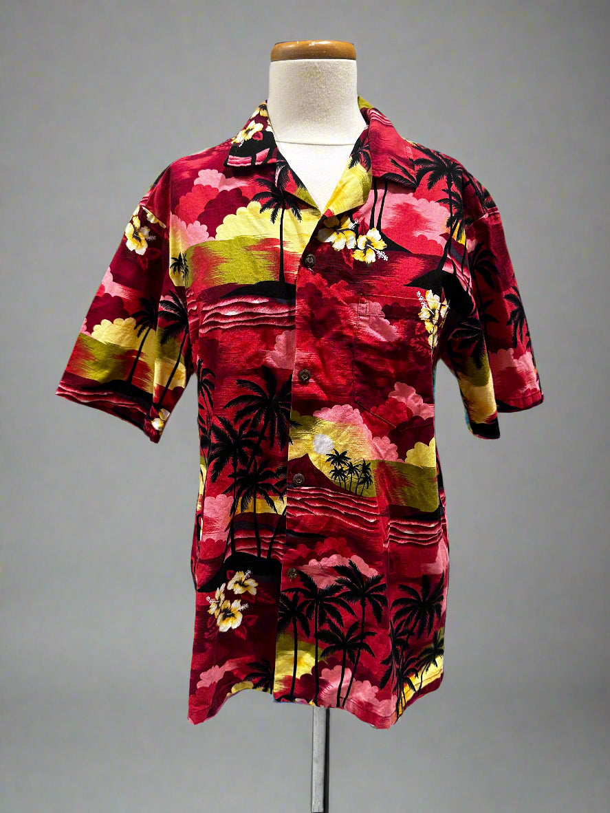 Aloha Republic Red Hawaiian Shirt