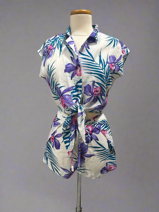 Vintage AT ONCE Hawaiian 2pc Set