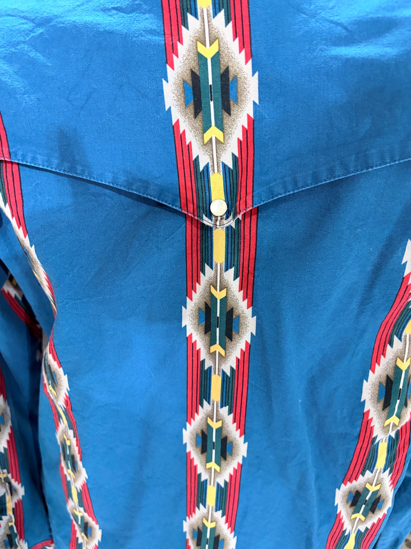 1990’s Wrangler Blue Aztec Pearl Snap