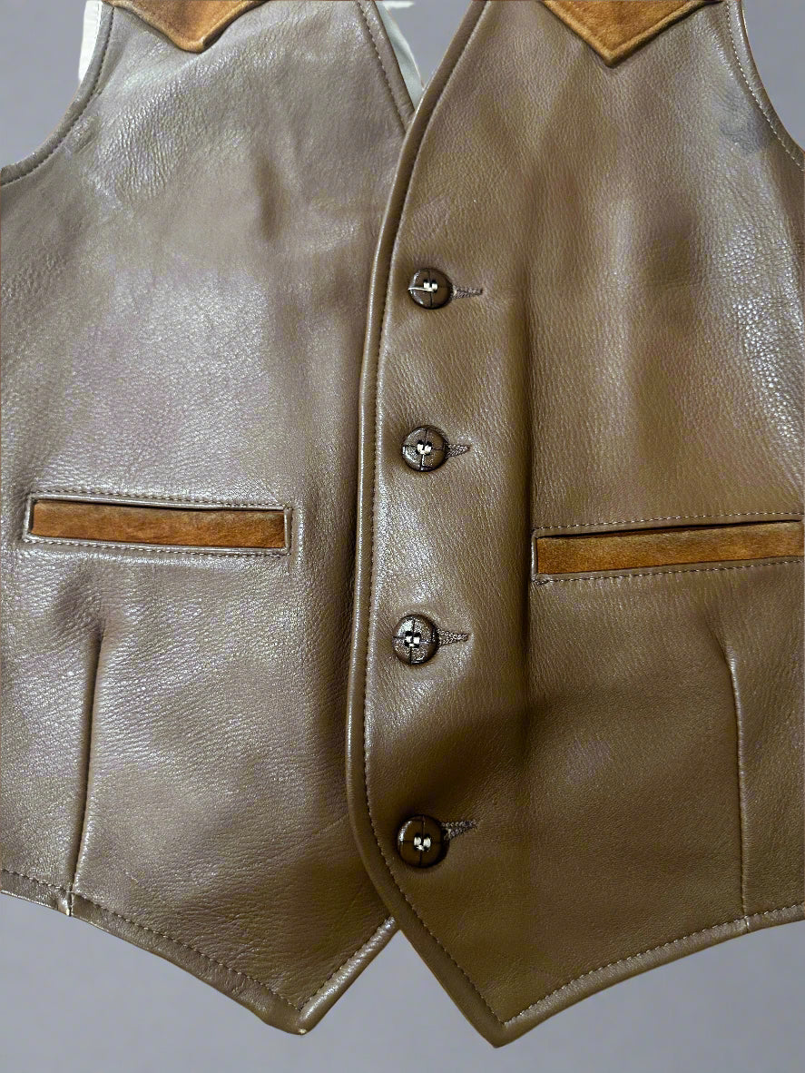 1960's Mid Western Sport Togs Deerskin Vest