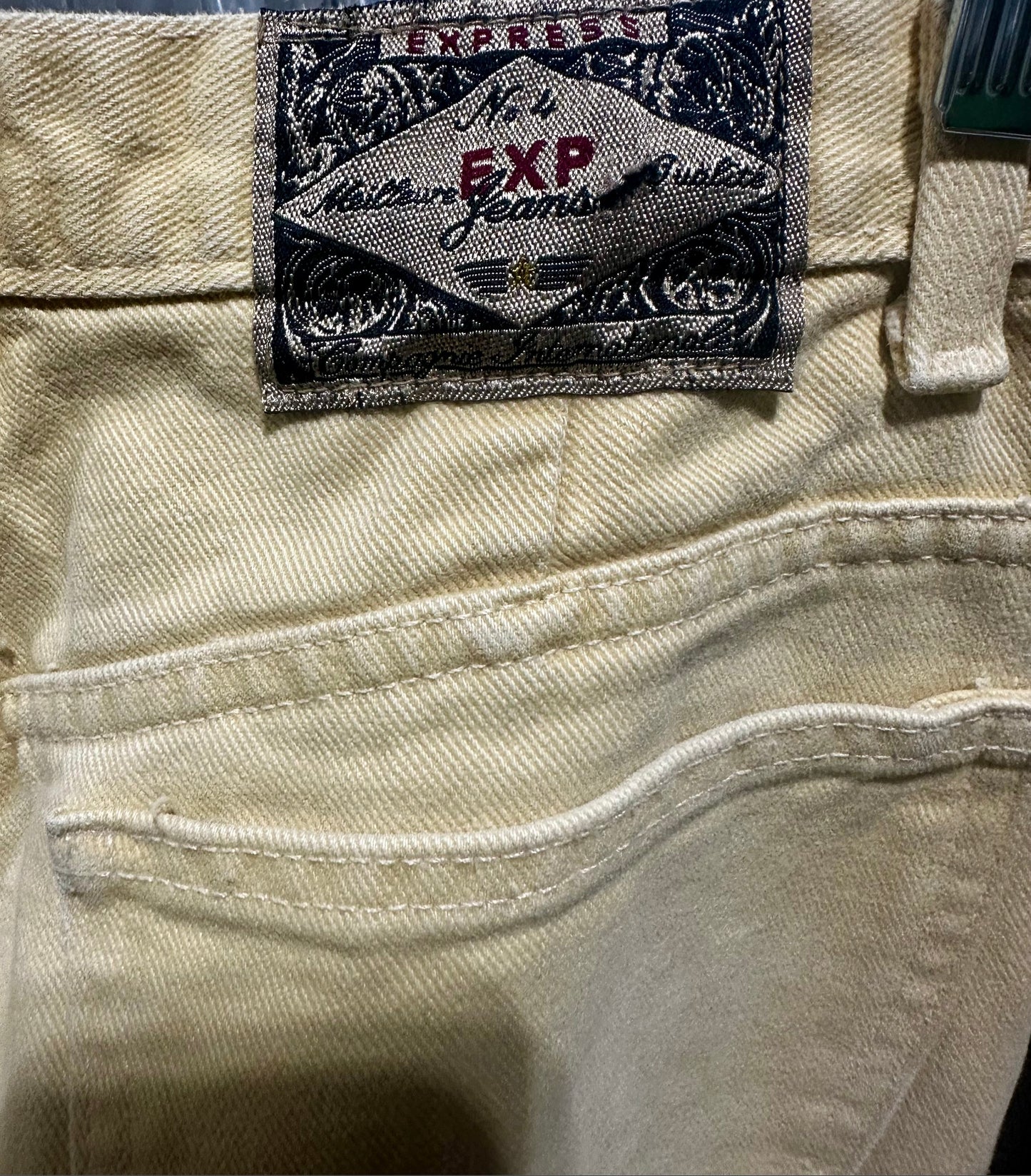 1990's Yellow Express Jeans